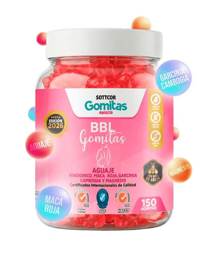 Envase de gomitas Sottcor BBL para adultos