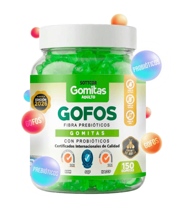 Envase de gomitas Sottcor GOFOS para adultos