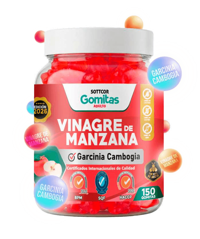 Envase de gomitas Sottcor Vinagre de Manzana para adultos