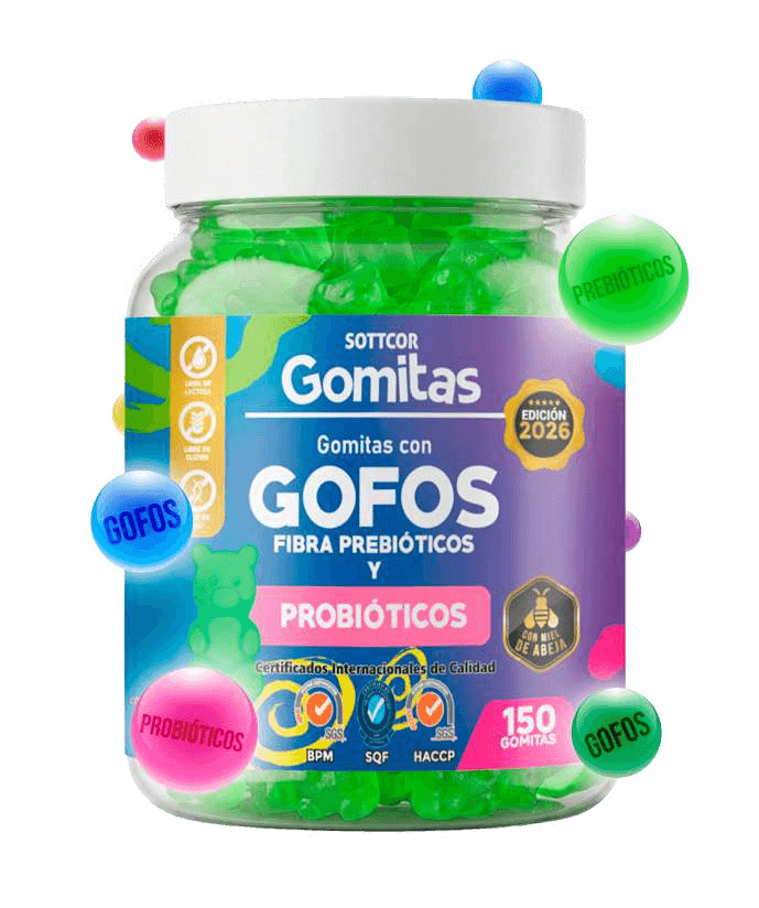 Envase de gomitas Sottcor GOFOS para niños