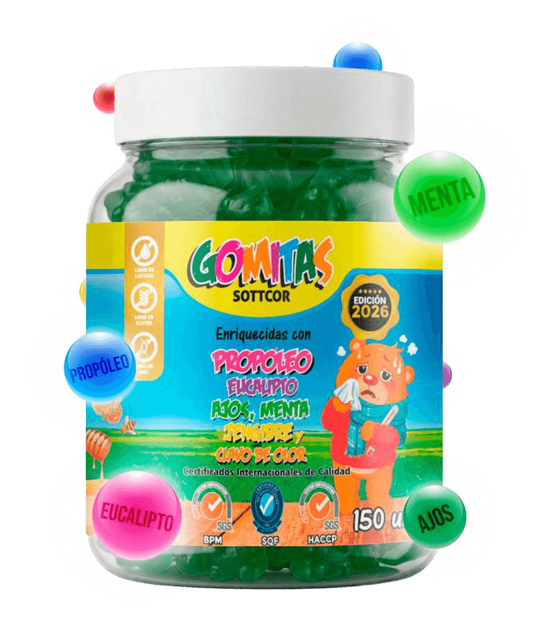 Envase de gomitas Sottcor Propóleo para niños